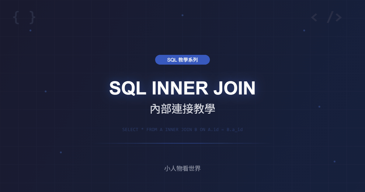 SQL INNER JOIN